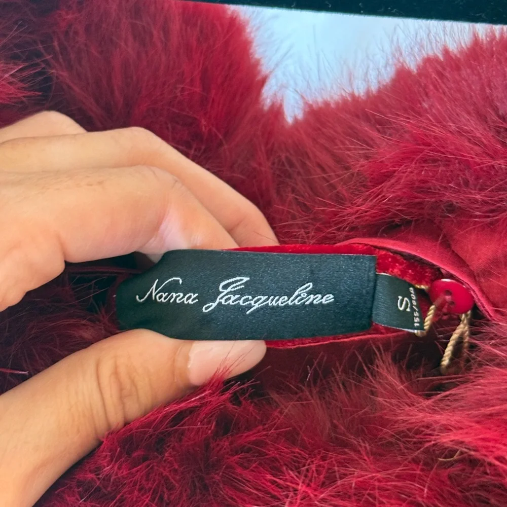 Nana Jacqueline Candice Velvet Dress (Red) - Picture 7 of 7